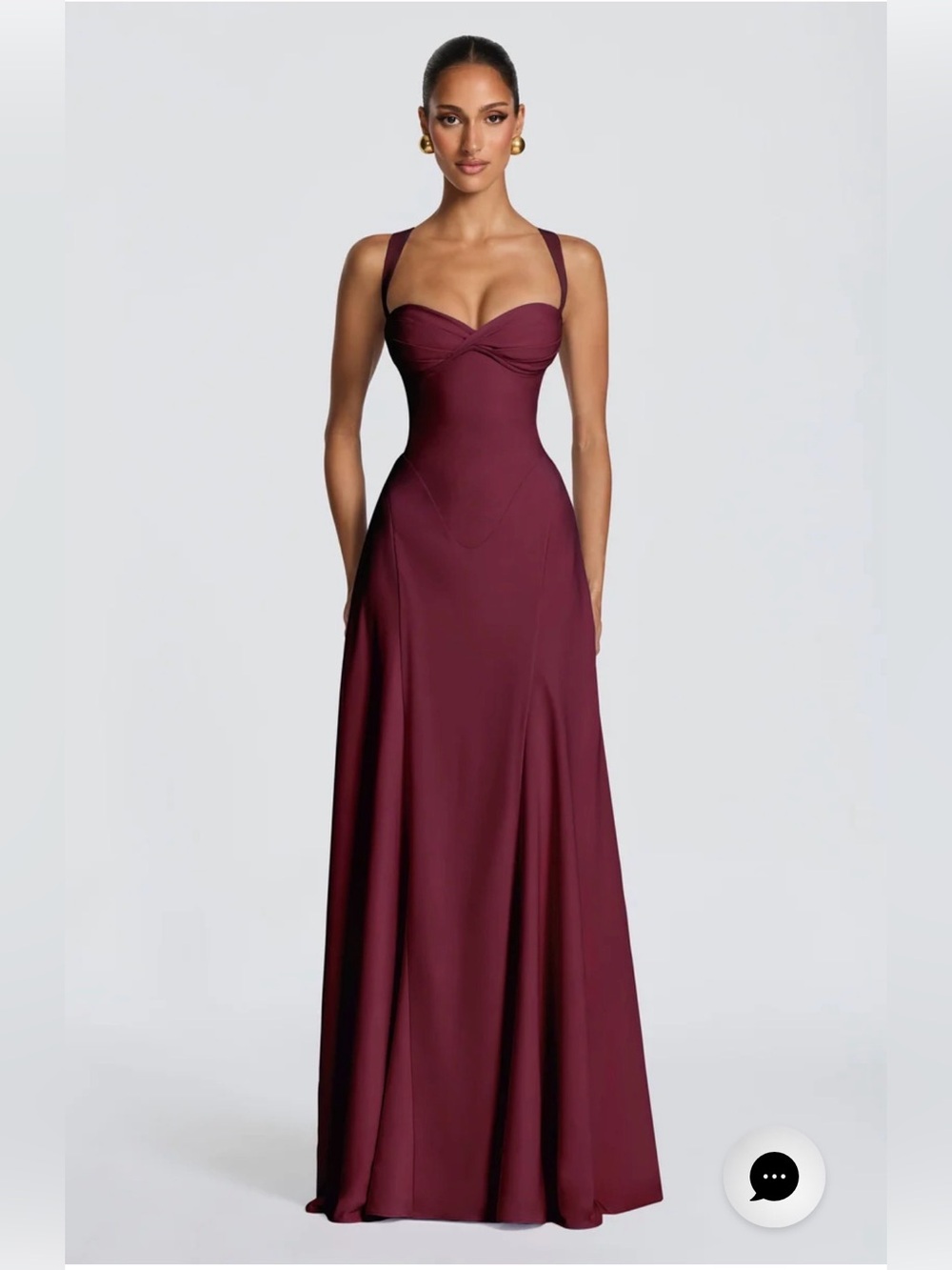 Babyboo Irie Maxi Dress - Cherry Lacquer